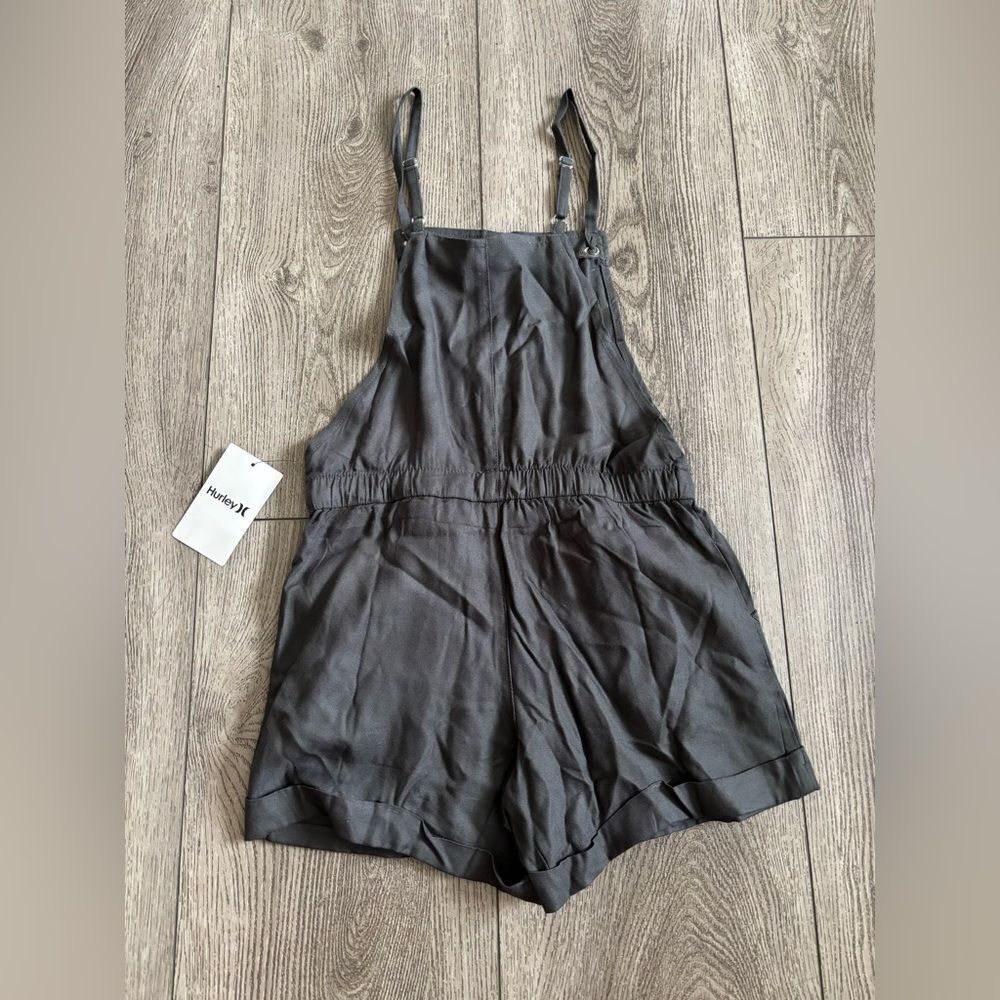 Hurley Black One Piece Adjustable Straps Elastic Waist - Picture 2 of 4